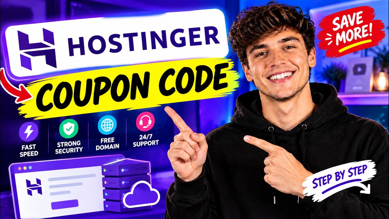 Hostinger Coupon Code 2026 🔥 New Hosting Deal + How to Save More
