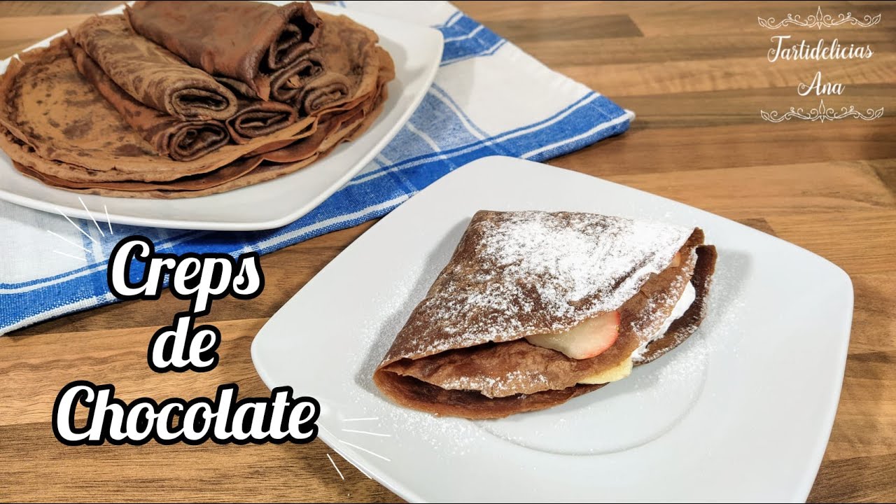 CREPES DE CHOCOLATE F&Aacute;CILES | PANQUEQUES O CREPAS de Chocolate