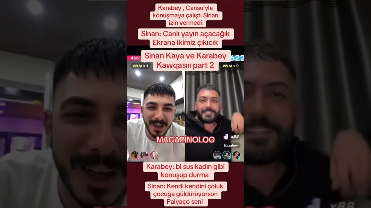 Karabey Sinan Kaya Resleştiler TikTok Kavgaları