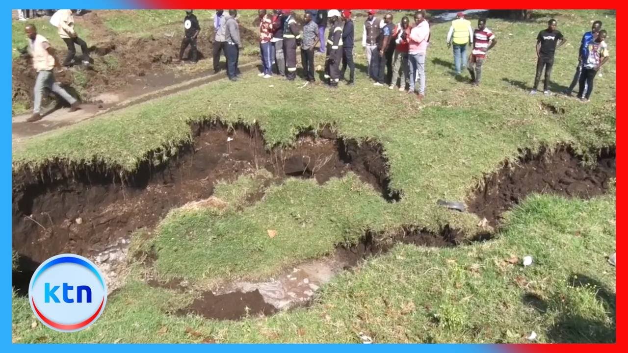 Panic as sinkhole emerges on Nakuru–Eldoret highway, traffic flow temporarily halted