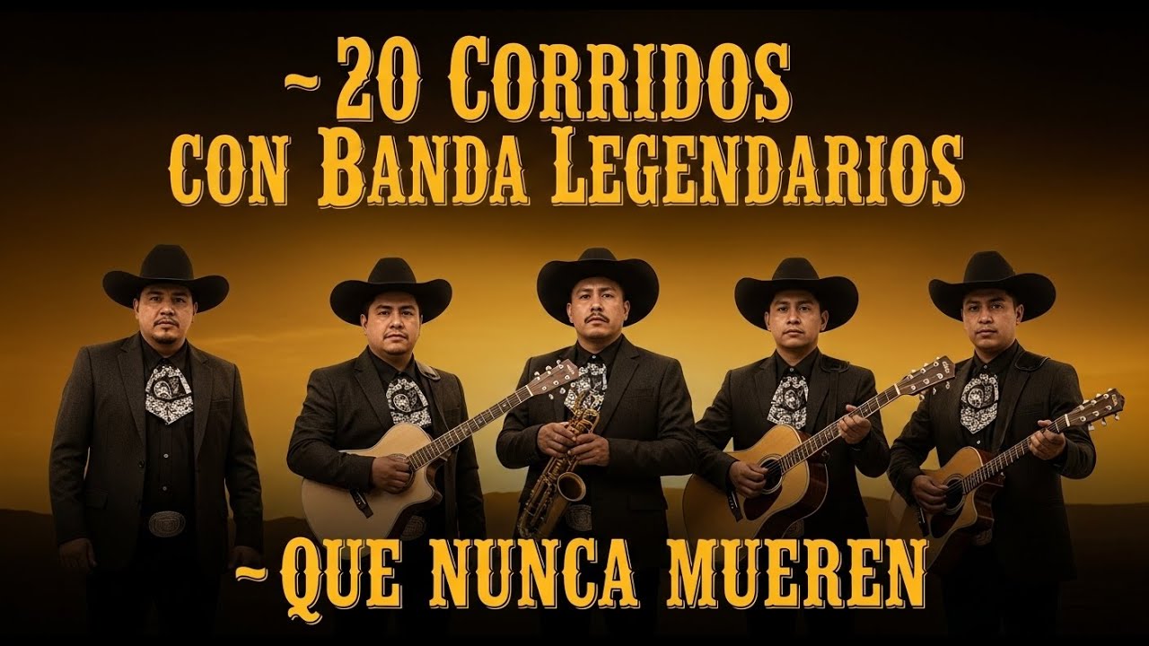 🔥 20 Corridos Con Banda Legendarios 💿 Que Nunca Mueren