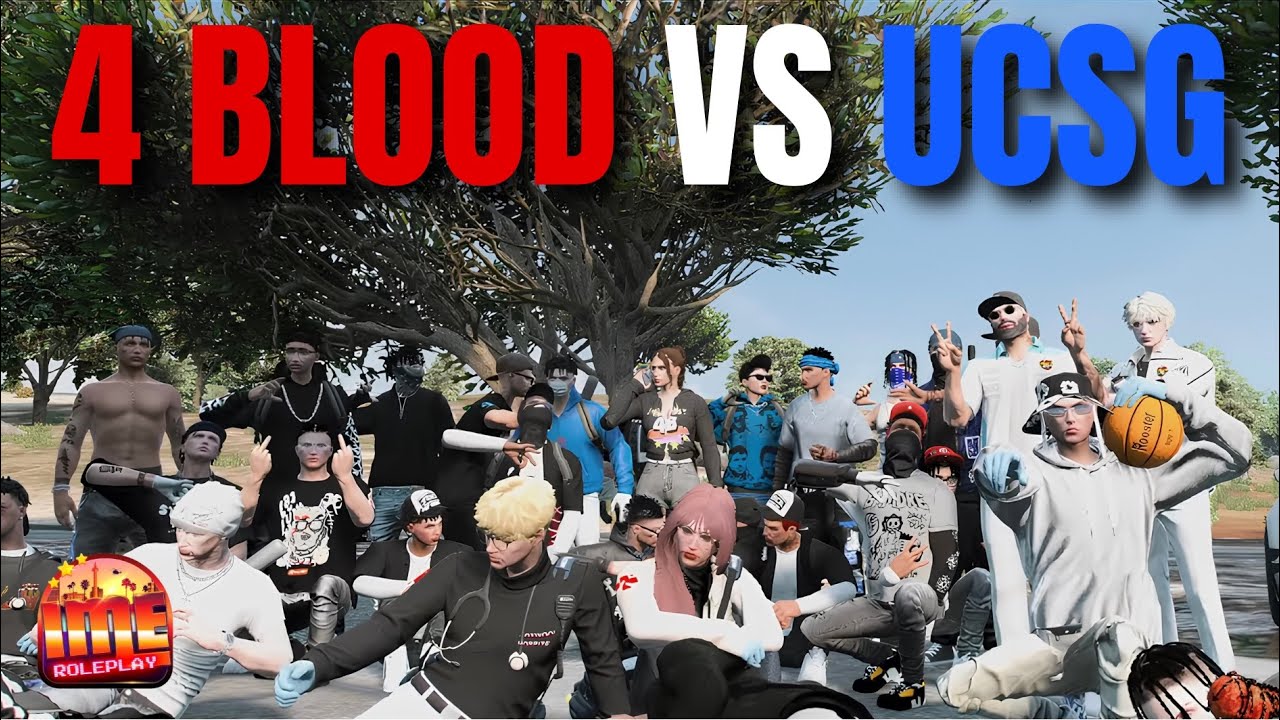 4 BLOOD VS UCSG !!! AREA POM ROXWOOD JADI TEMPAT PERANG #imeroleplay #imerp #4blood 