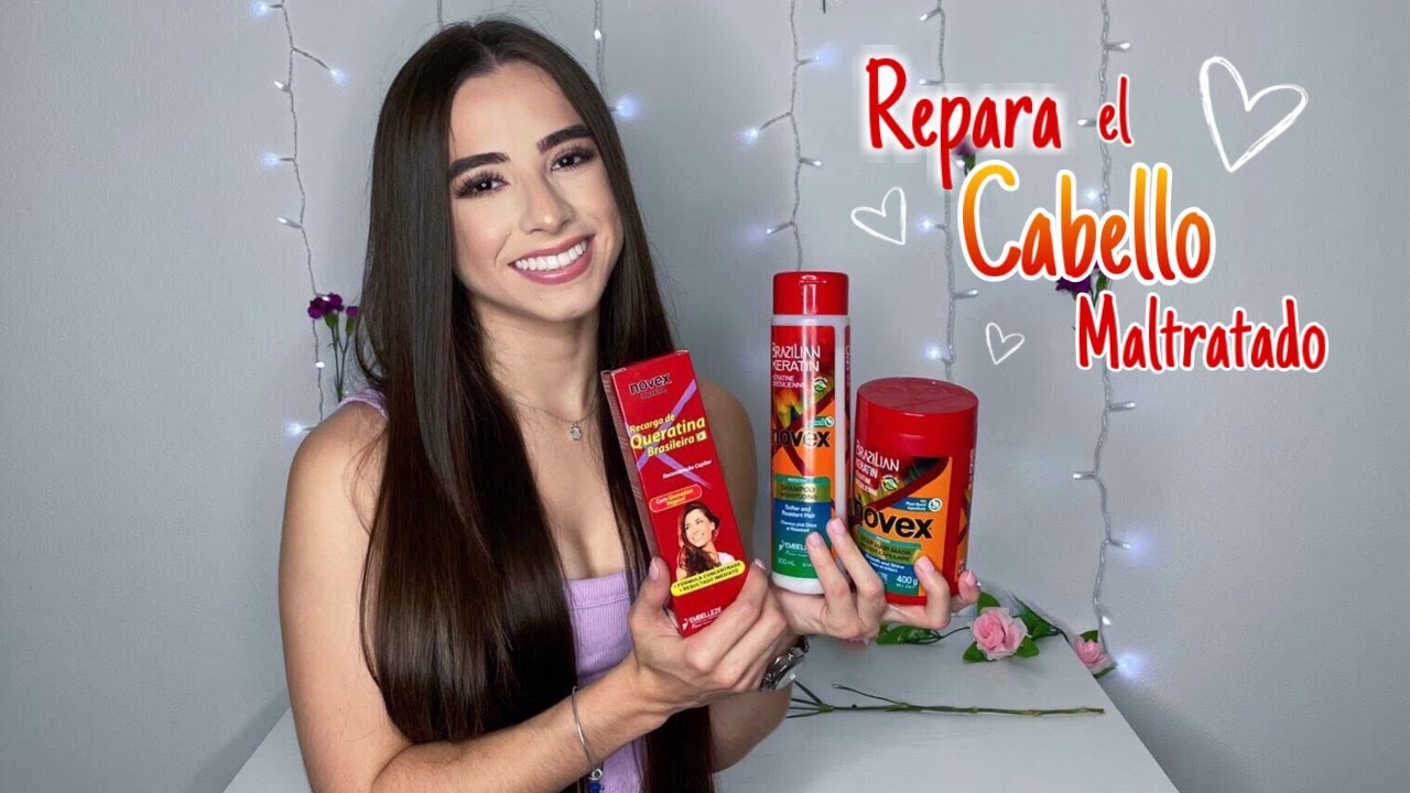 REPARA EL CABELLO MALTRATADO CON EL TRATAMIENTO DE NOVEX BRAZILIAN KERATIN | Cabello sano y suave