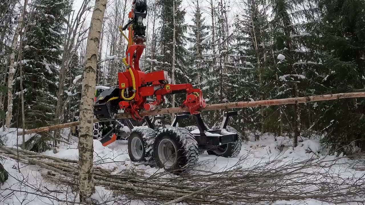 Ensiharvennuksella klapitarpeiden hankintaa...