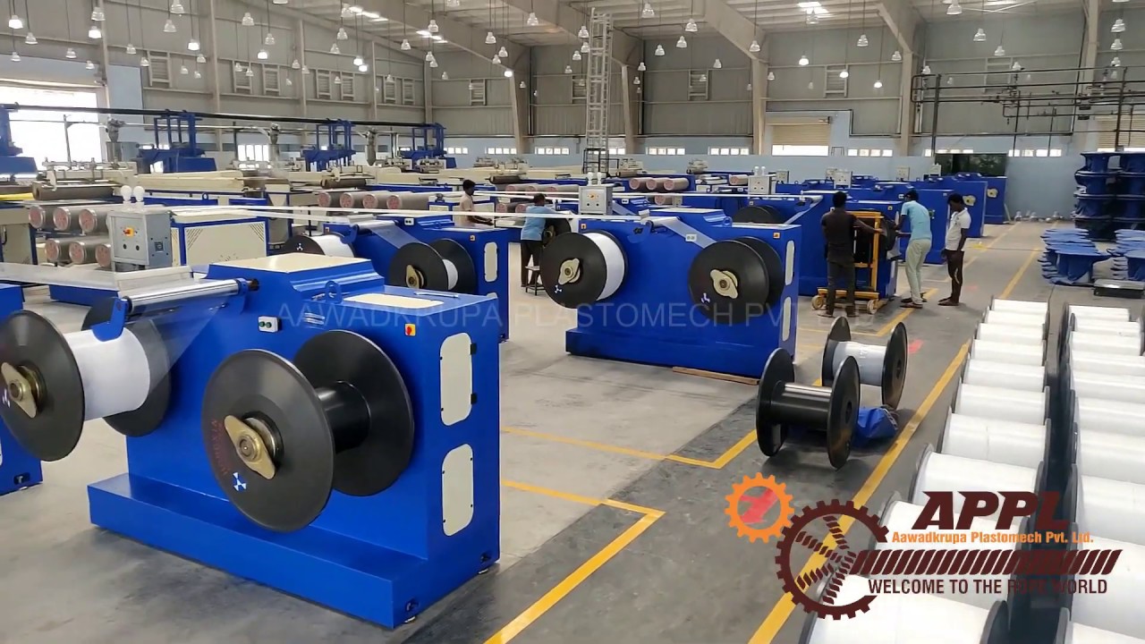 Double Spinnerate Monofilament Extrusion Plant With Direct Warping Winder