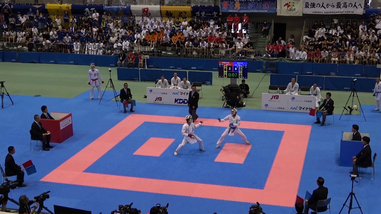 2019年IH 空手道 男子 団体組手 決勝 京都外大西（京都） × 高松中央（香川）