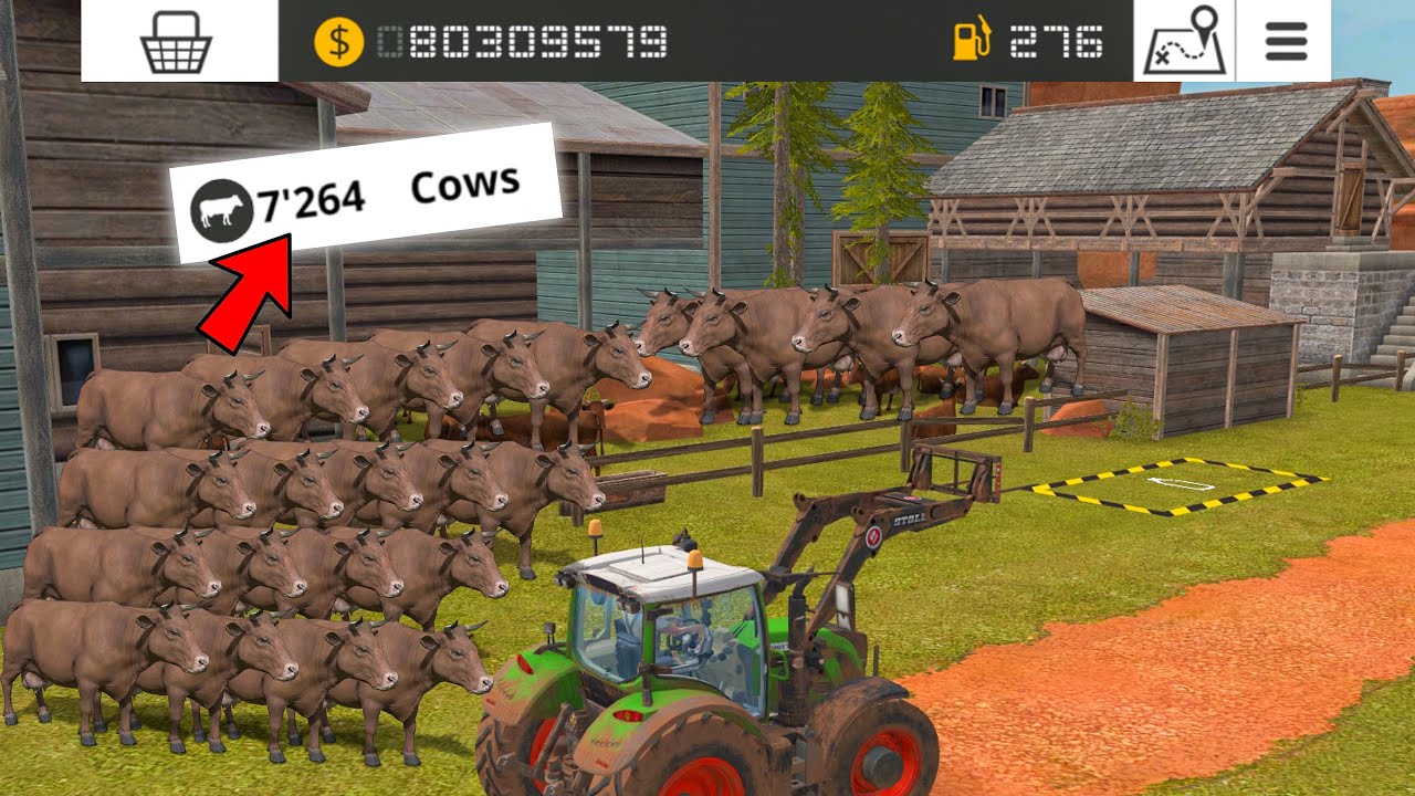 7000 Cows Delivered With Multiplayer In Fs18 ? Fs18 Multiplayer | Timelapse |
