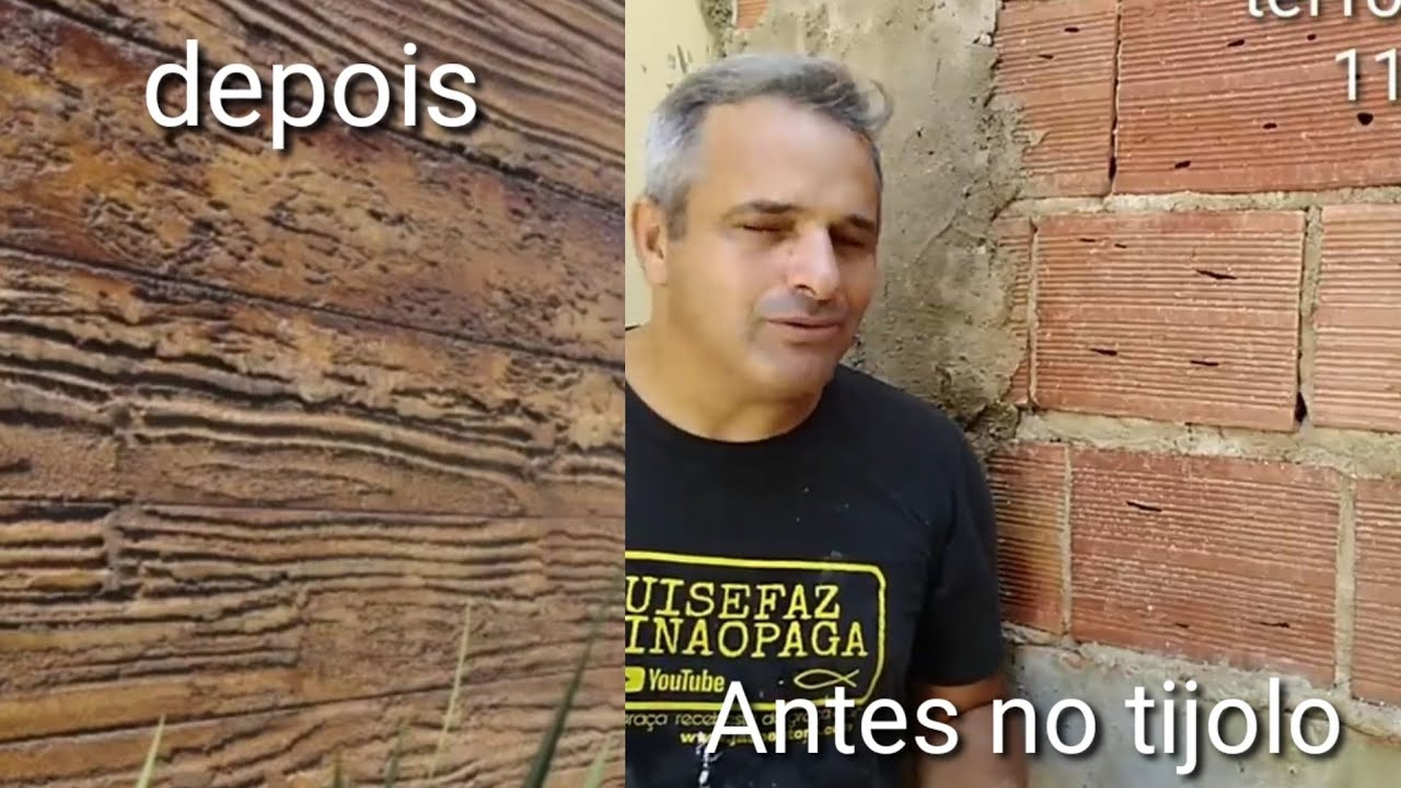 SUA CASA ESTA NO TIJOLO FAÇA ISSO COM 2 MATERIAIS - REBOCO DE ARGAMASSA EFEITO MADEIRA NO TIJOLO