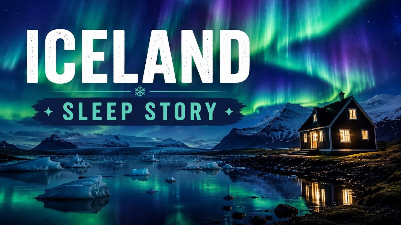 A Midnight Under the Northern Lights in Iceland: Deep Sleep Story | Aurora Dreams