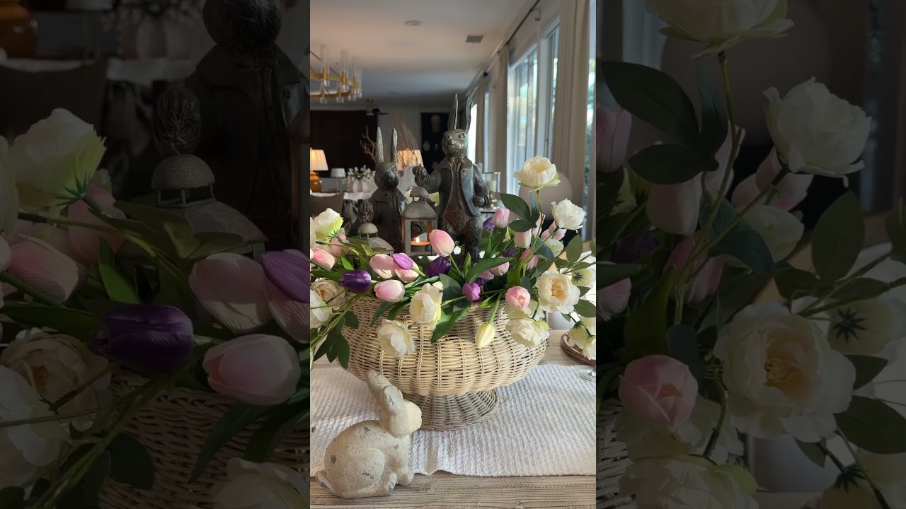 Effortless Elegant Easter Table in Minutes 🌷✨ #easterinspo #homedecor