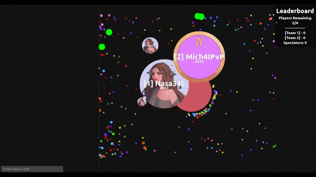 Bubble.am battle 2v2 Mitch4lPvP, Paulineczka222 vs Nasa345, Techno