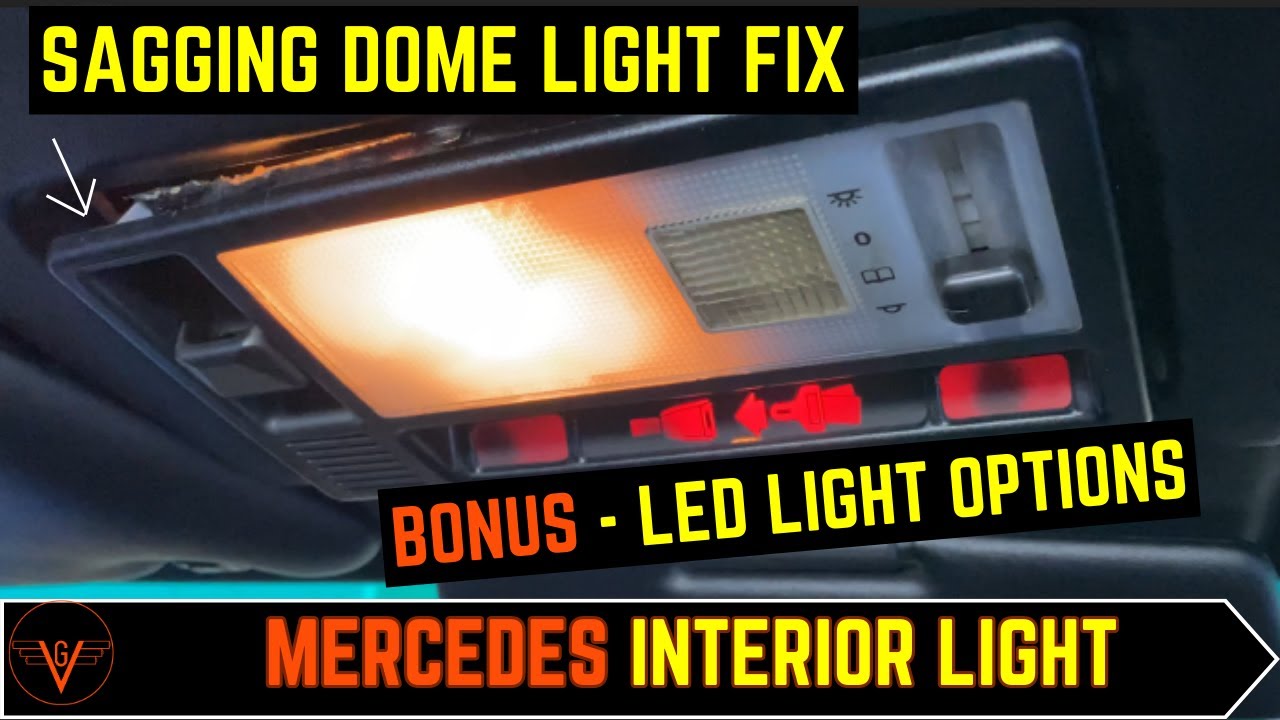 Fix a loose overhead light and sunroof switch in your classic Mercedes. Remove, reinforce, repair.
