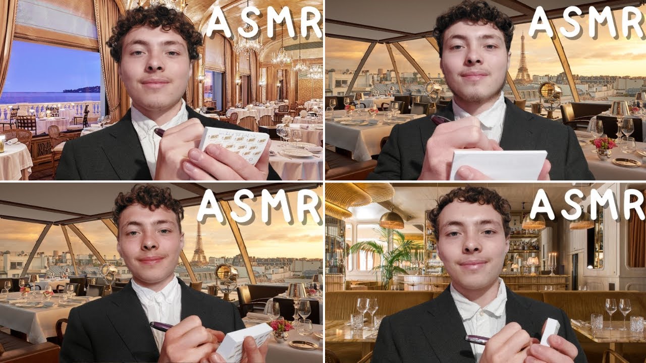 ASMR FR: Mes Roleplays Restaurant en une vidéo