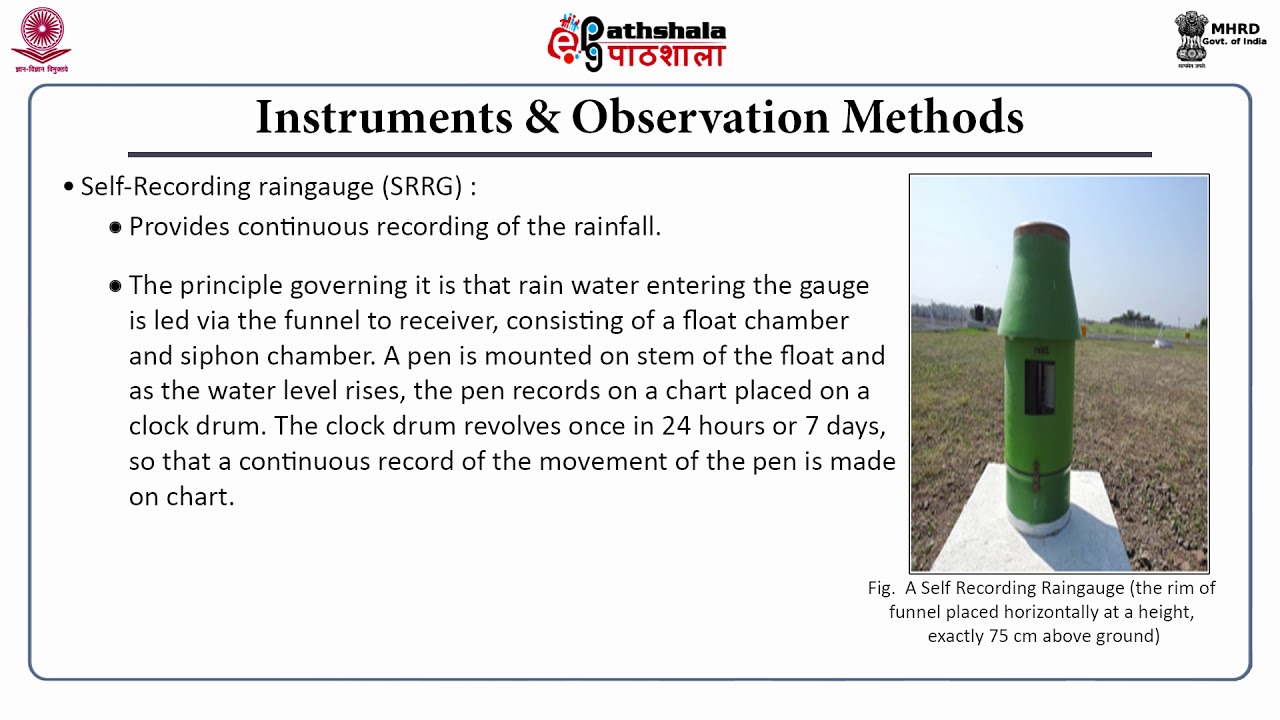 Basic Meteorological Instruments & Observational Techniques