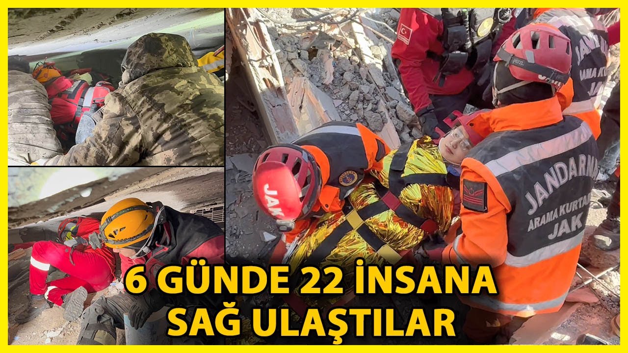 Ebrar Sitesi’nin Enkazından 22 Kişiyi Sağ Çıkardılar; Kurtarma Anları Kamerada