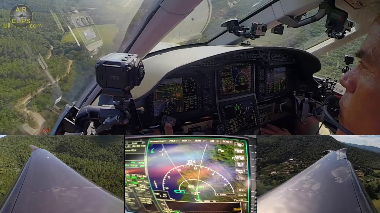 CRAZY Mountain St. Tropez La Mole Approach! Uli perfectly playing his brand new PC-12NGX  [AirClips]
