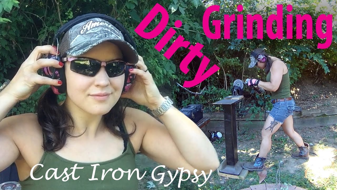 Dirty Grinding - Cast Iron Gypsy using an angle grinder and die grinder