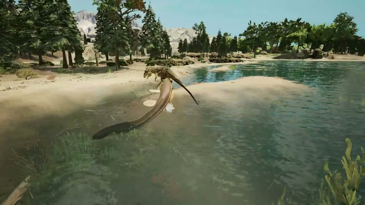 Path of Titans - Tylosaurus vs. Saurophaganax (001)