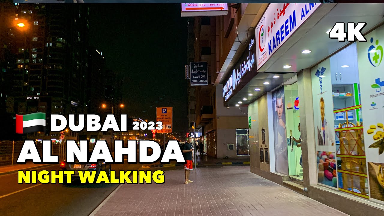 🇦🇪Dubai Night Life, Al Nahda City - Night Walking Tour 4K