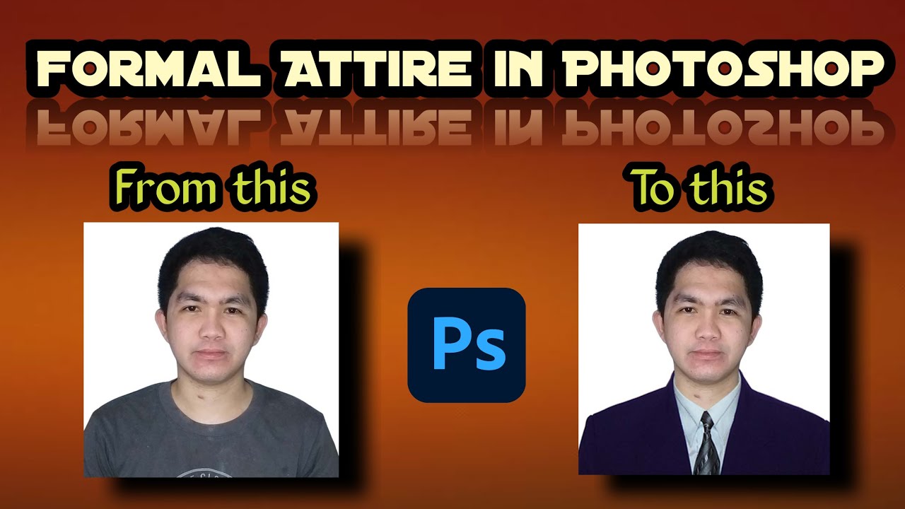 HOW TO MAKE I.D. PICTURE CHANGE FORMAL ATTIRE IN PHOTOSHOP | I.D. FORMAL ATTIRE