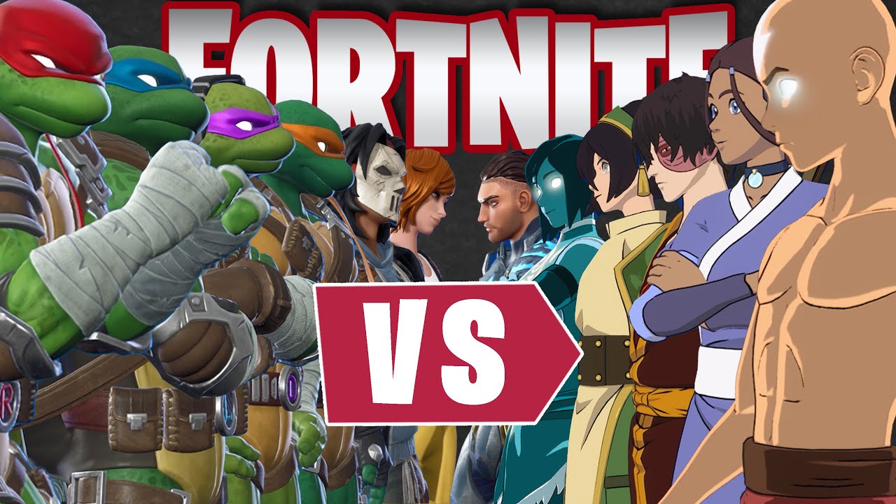 TMNT Vs Avatar The Last Airbender in Fortnite! | BLITZ ROYALE SIX STACK