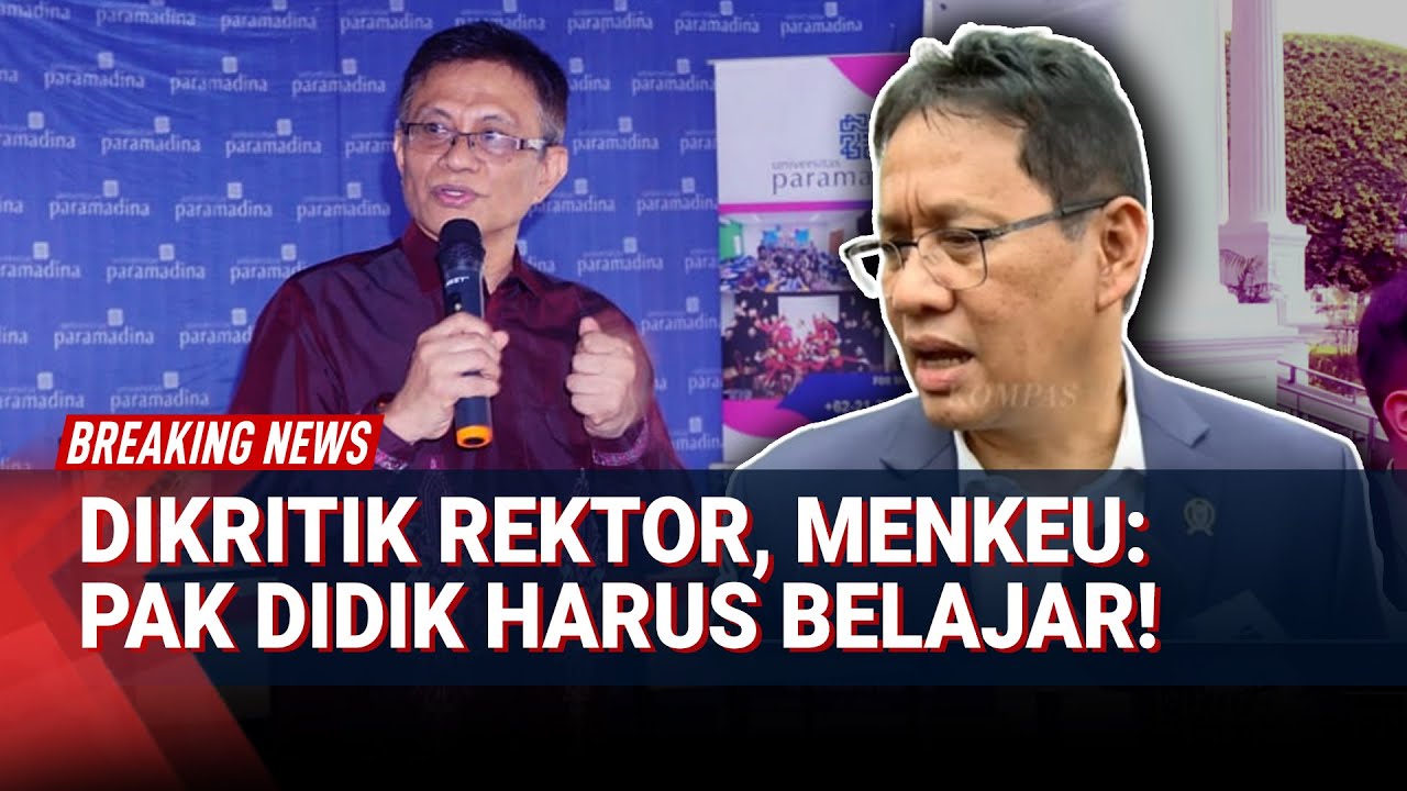 Menkeu Purbaya Yudhi Sadewa Tanggapi Kritik Rektor Paramadina: 
