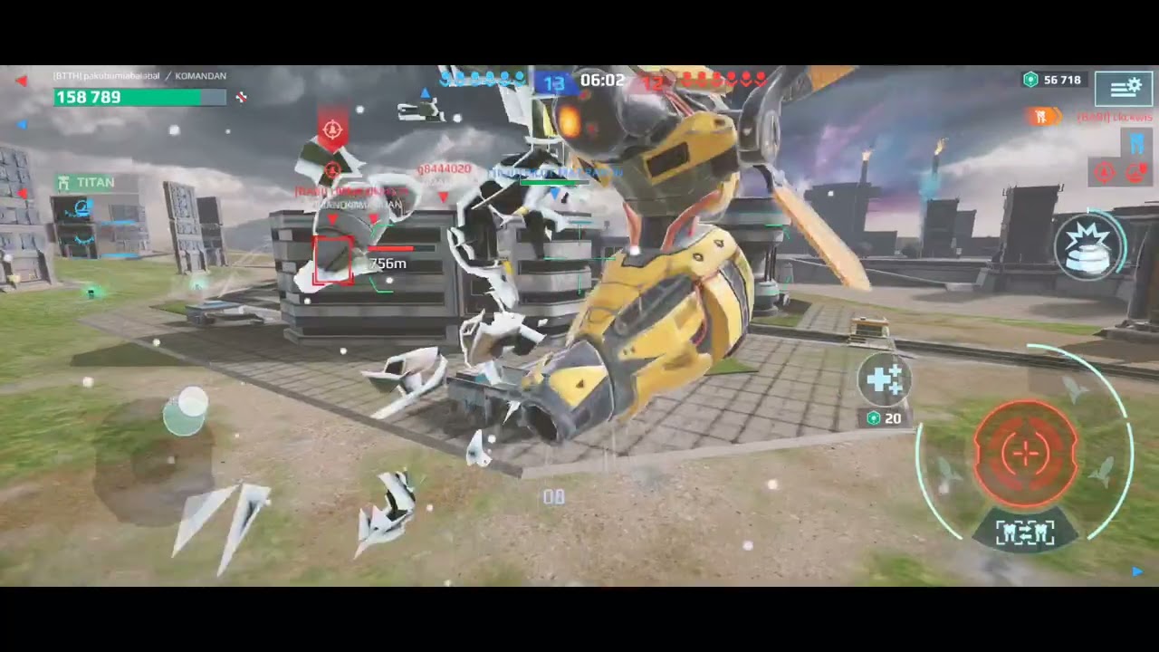 Teth sulit di tundukan #warrobotsgameplay 