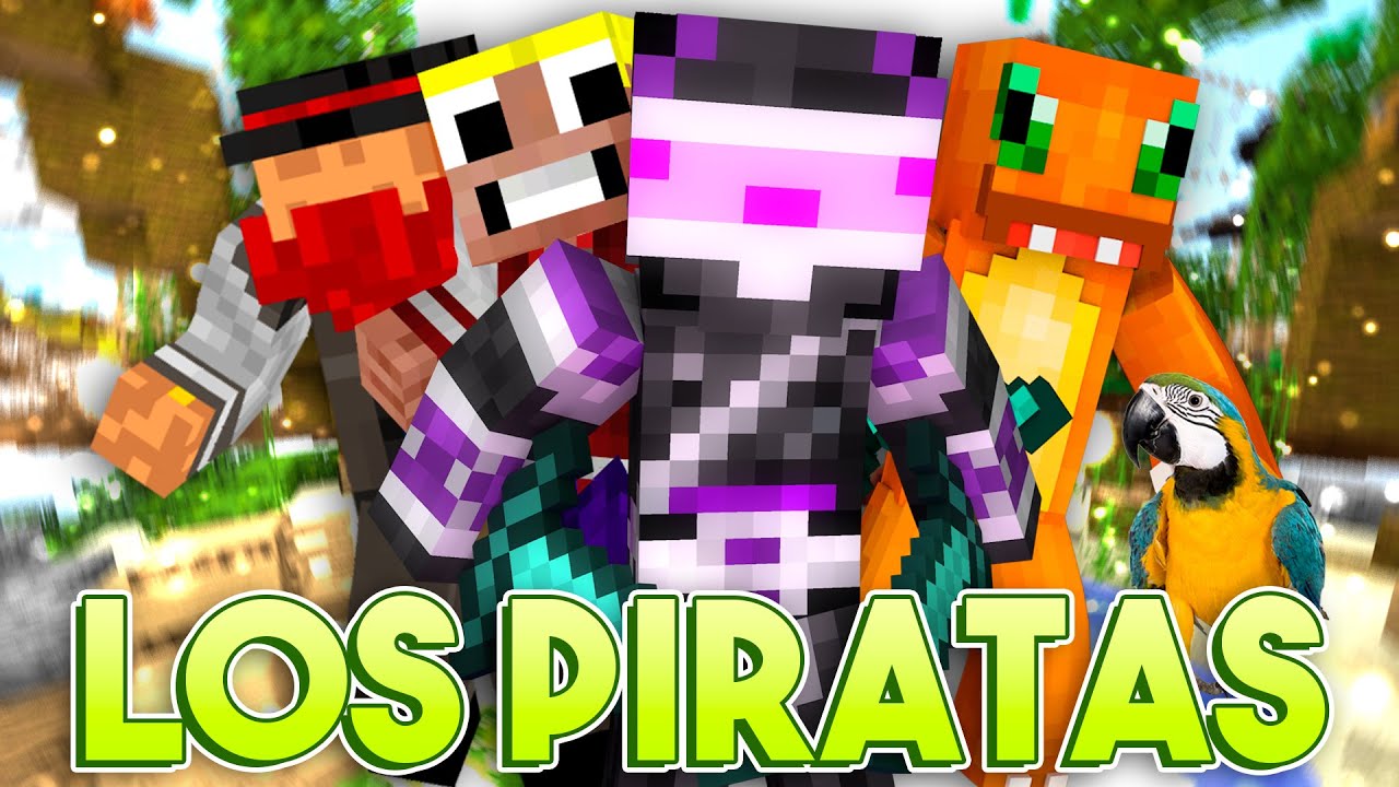 LOS 4 PIRATAS c/ Macundra, Magoangel, Gangsta | MINECRAFT - WhiteZunder