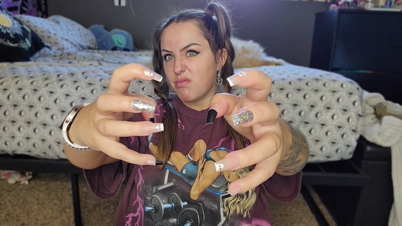 ASMR- Nail & Hair Sounds W/ Shirt & Earring Scratching!