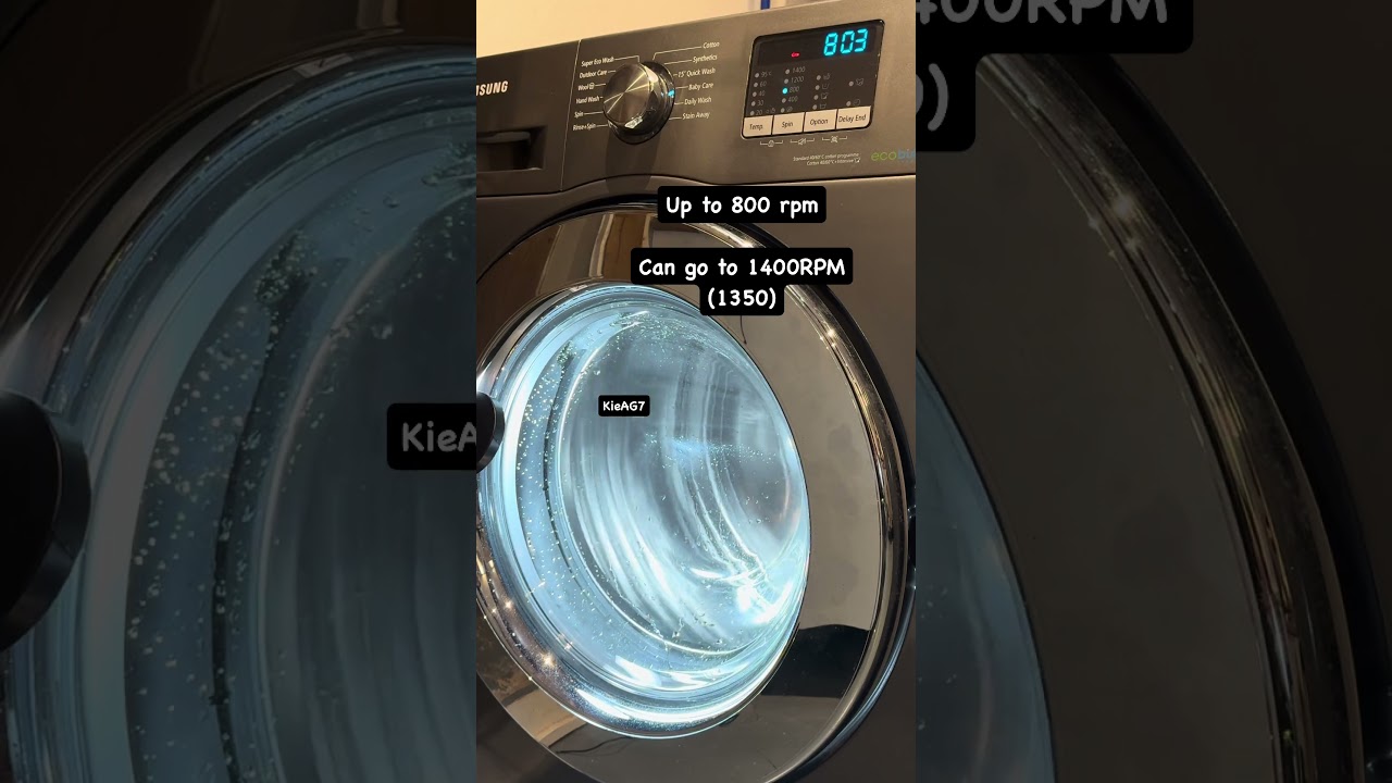 Samsung WF80 | Spinning up to 800 RPM