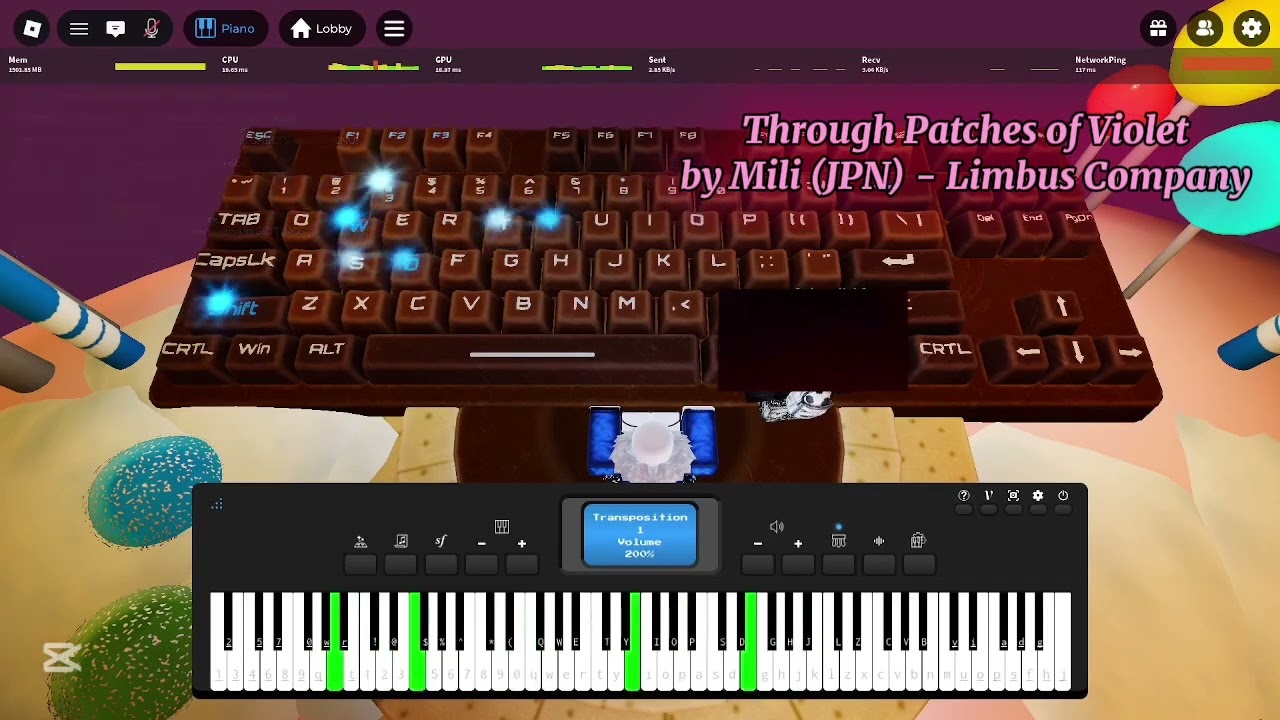FT Sans & LIMBUS COMPANY TPOV Through Patches of Violet by Mili (JPN) - Limbus Company On piano