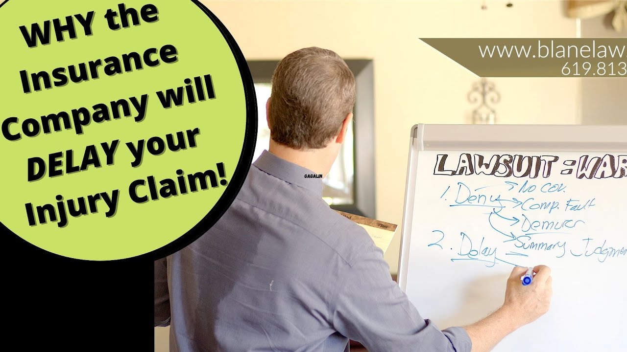 WHY The Insurance Company Will DELAY Your Injury Case!