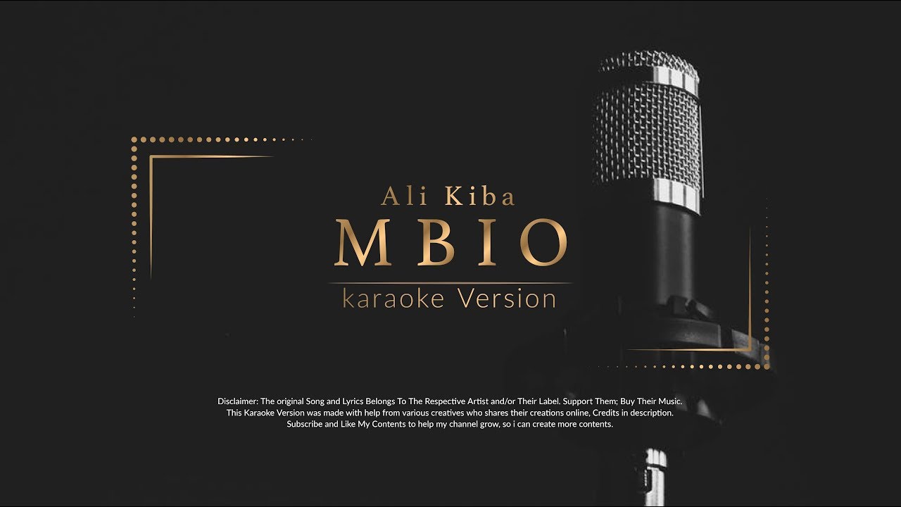 Ali Kiba Mbio Karaoke