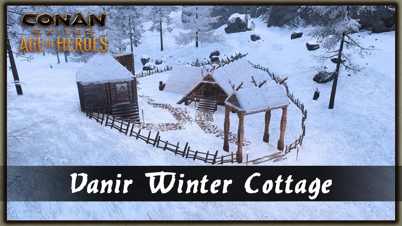 HOW TO BUILD A VANIR WINTER COTTAGE [SPEED BUILD] - CONAN EXILES