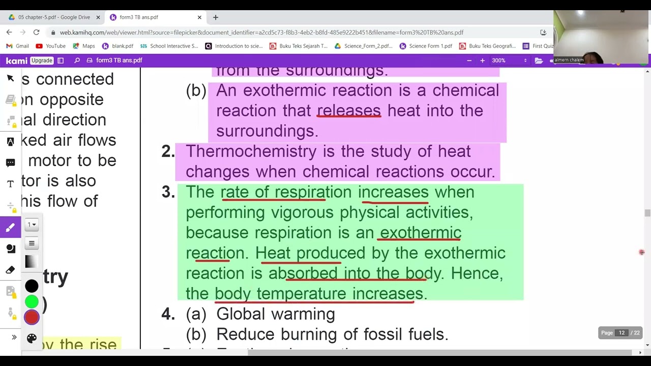 【中文字幕】Form 3 Science KSSM Chapter 5.1 华语解释(Formative Practice 5.1) (Textbook pg152-154)