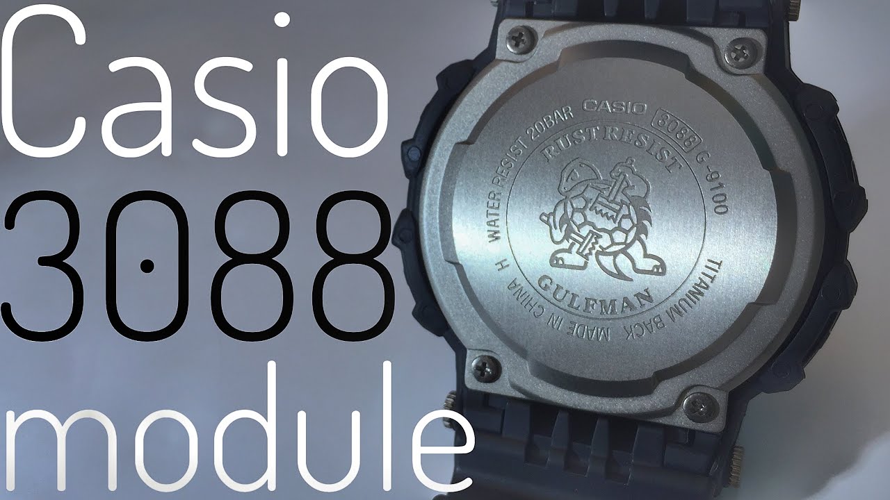 Casio 3088 Module - watch set-up & quick overview