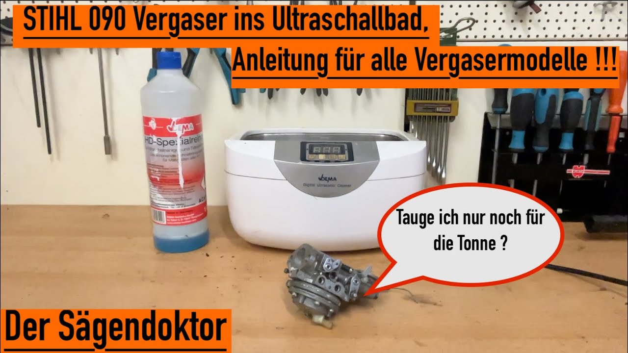 Ультразвуковая диагностика и ремонт карбюратора STIHL 090, часть 4 #stihl #бензопила #husqvarna #...