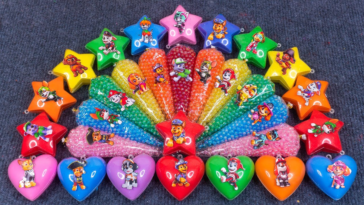 Paw Patrol ASMR Slime Heart Moments! Skye, Ryder, Chase, Marshall & More Fun! 🌈