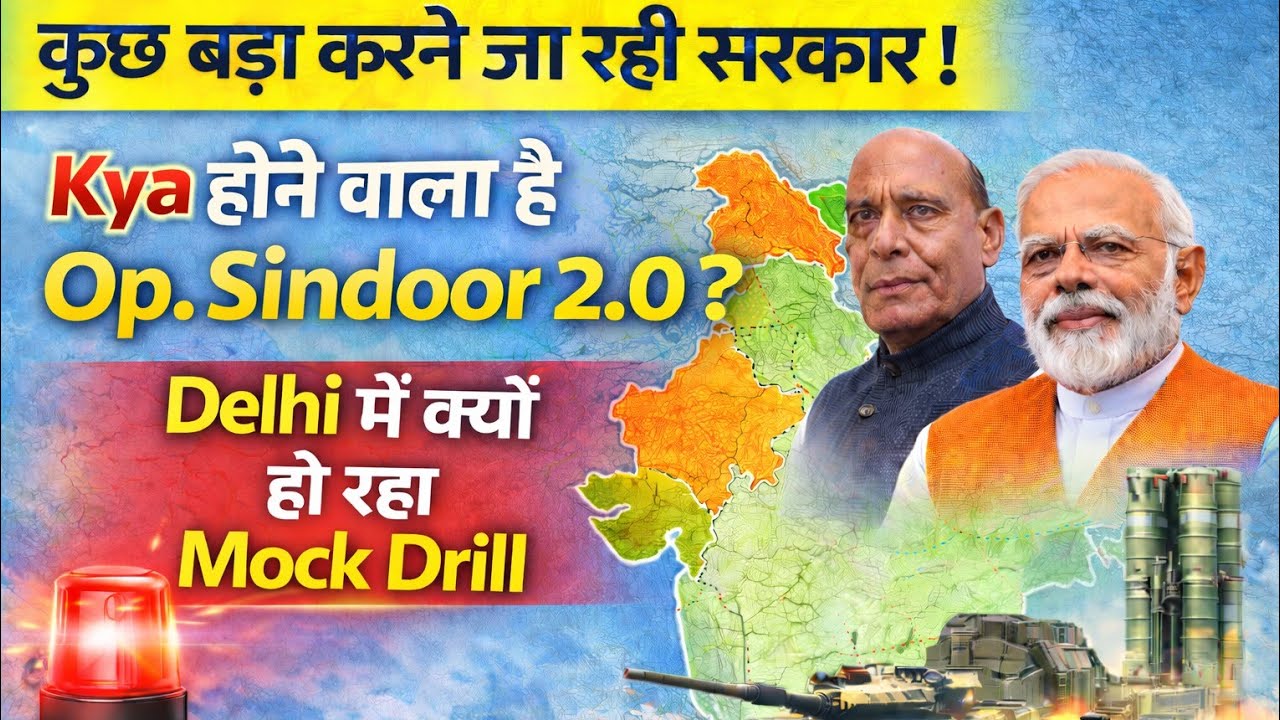 Mock drill in Delhi| Is India planning op sindoor 2.0 ?