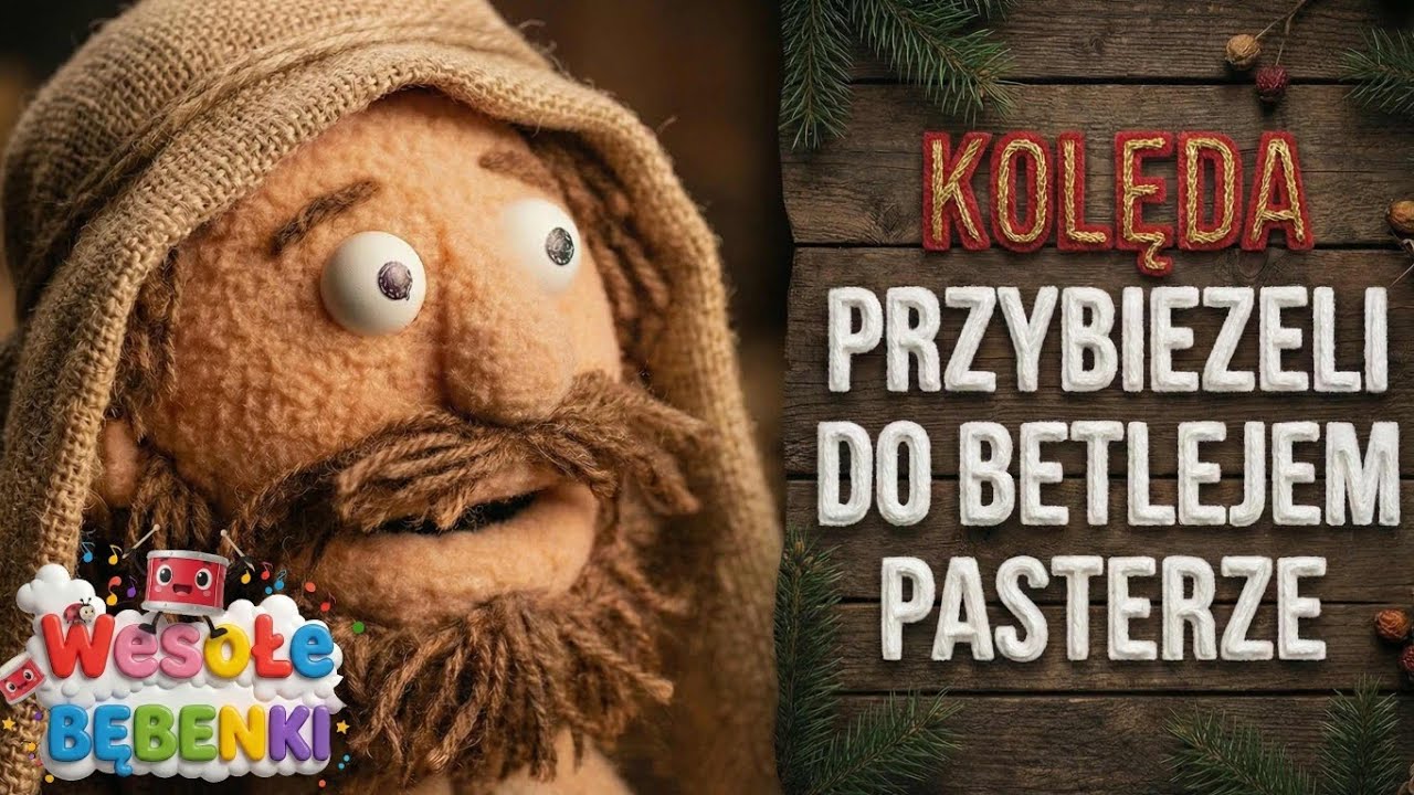 🎶 Przybieżeli do Betlejem pasterze 🌟 KOLĘDA DLA DZIECI Z TEKSTEM 🎶 Kolędy 🌟 Wesołe Bębenki