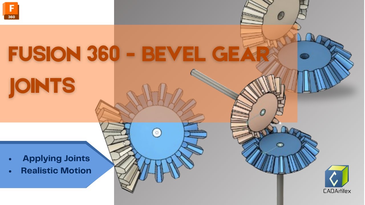 Fusion 360 Bevel Gear Joints – Step-by-Step Motion Setup