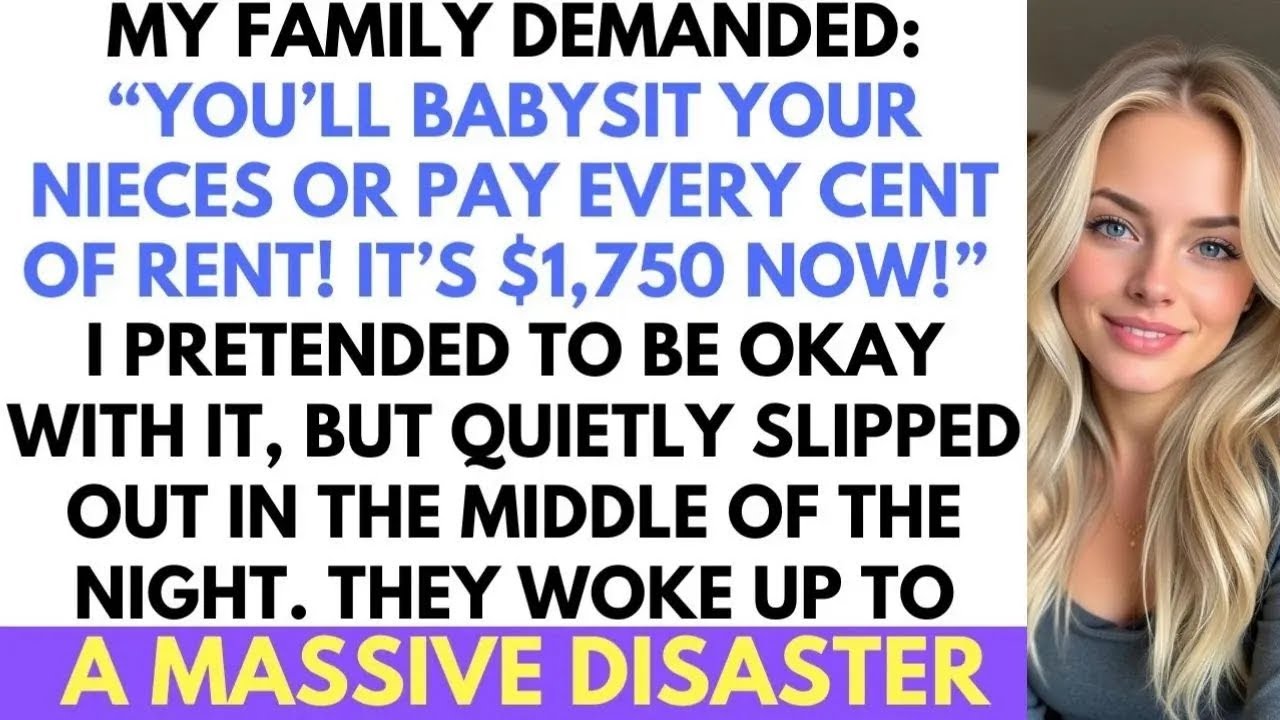 My Parents Tried To Make Me Babysit Or Pay $1,750; When I Left In The Middle of The Night, They