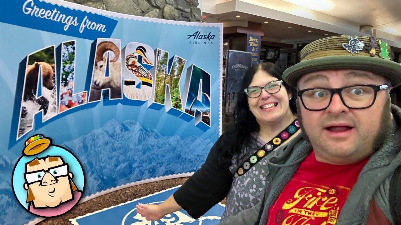 Flying to Alaska - Visiting my 50th State - Flying on Alaskan Airlines - Authentic Alaskan Dinner