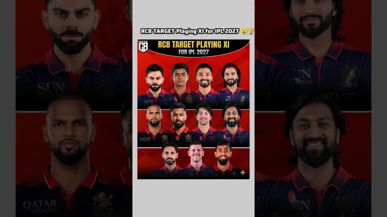 🔥 RCB Target Playing XI For IPL 2027 😱🏏 | Champion Team Loading...? ❤️💛 #rcb