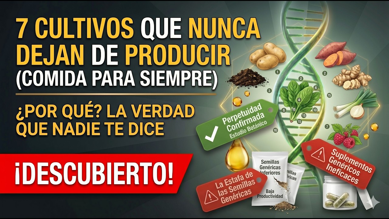 7 Cultivos Que Nunca Dejan de Producir (Comida Para Siempre)