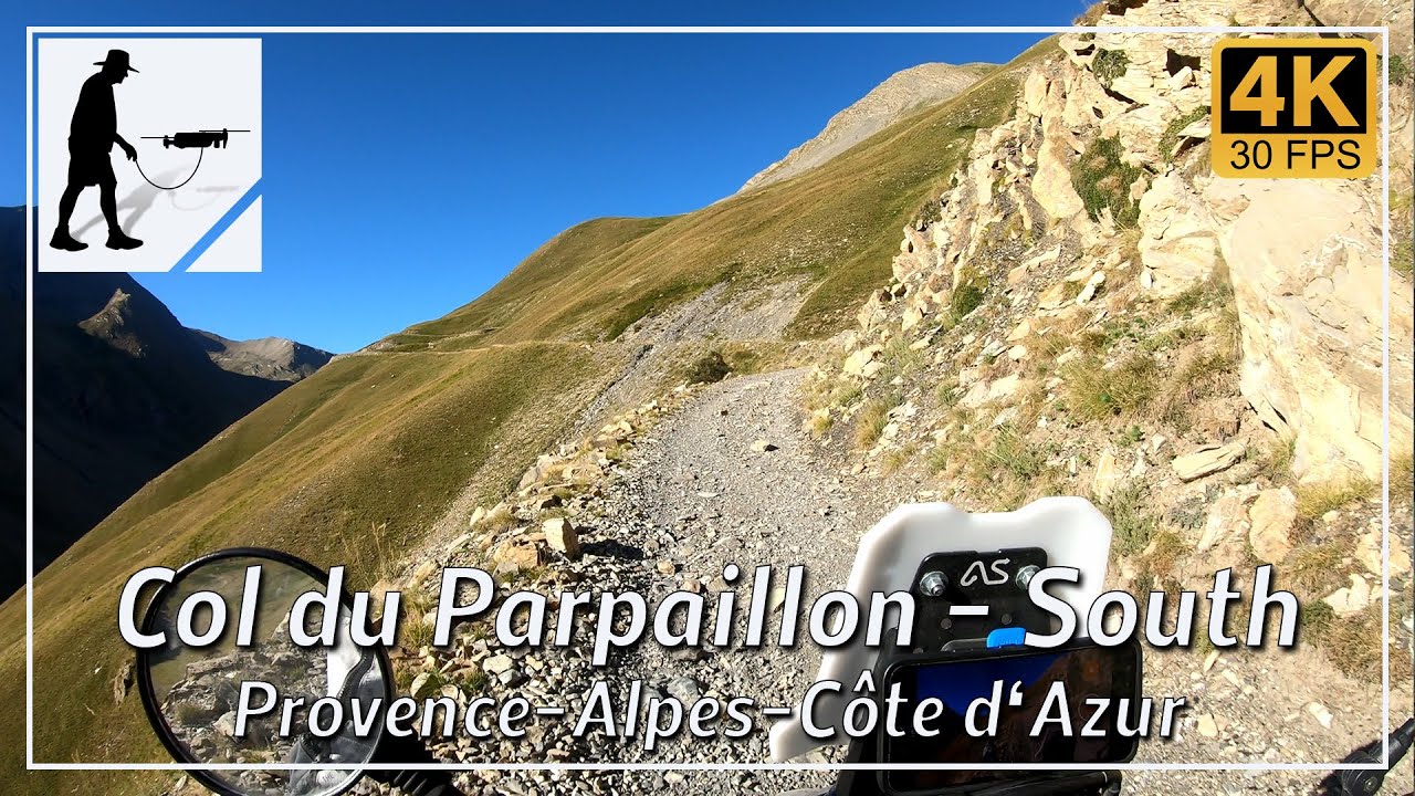 Col du Parpaillon - South, Road D29, Provence-Alpes-Côte d'Azur, France - by motorcycle and drone