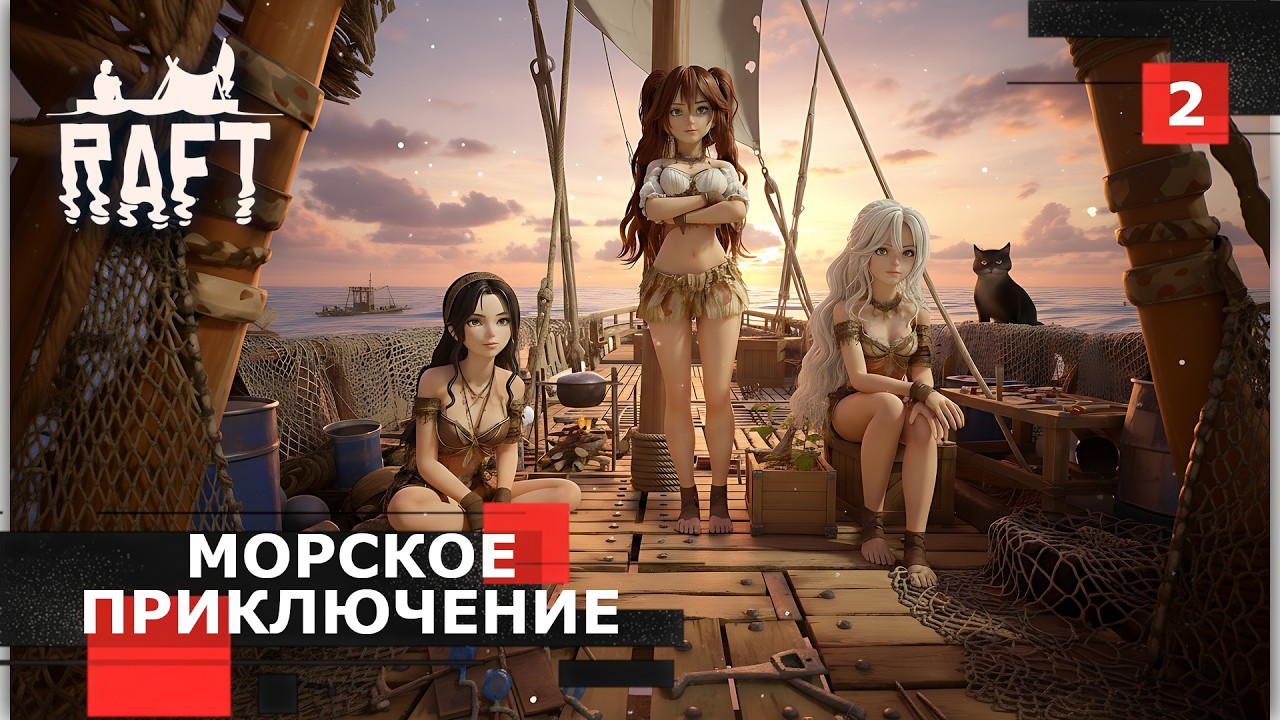 Стрим Raft № 2 - Морское Приключение