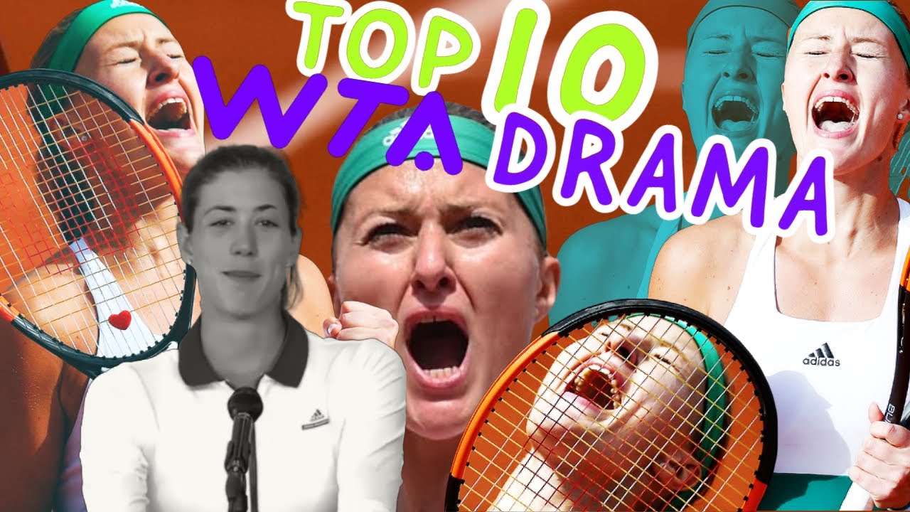 TOP 10 WTA DRAMA (CHAOTIC) (Tennis)