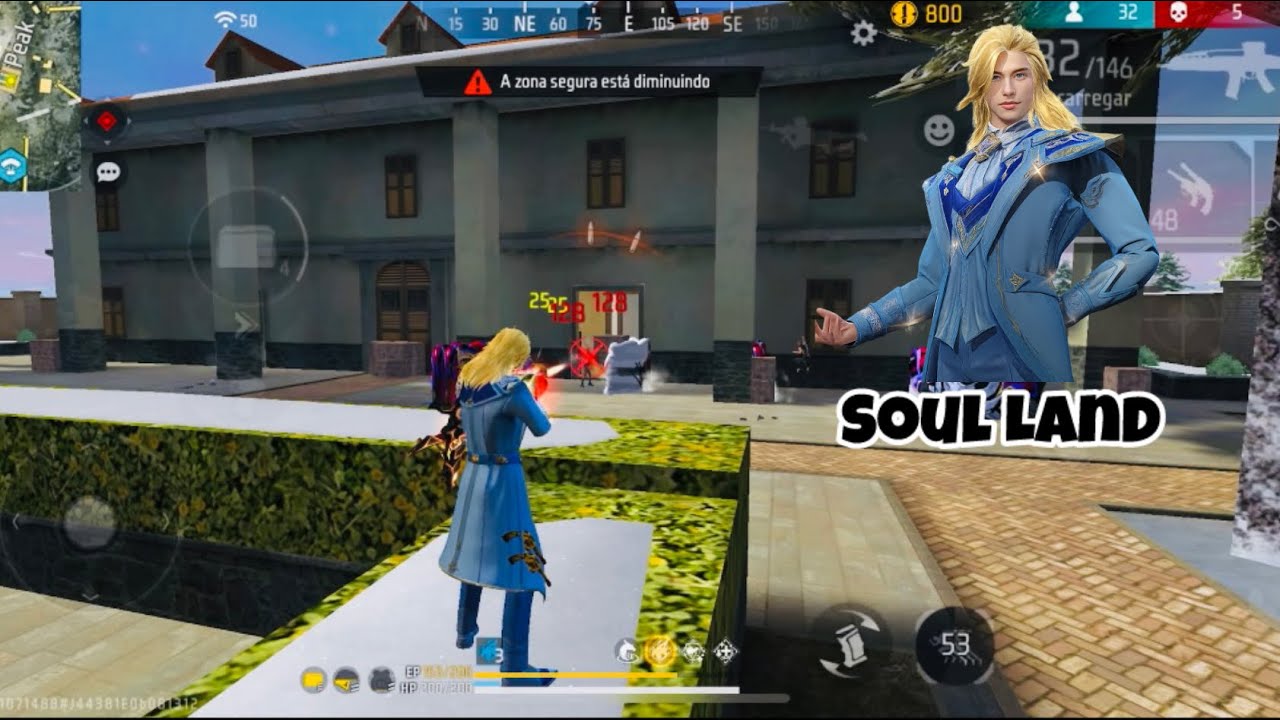 GANHEI PODERES JOGANDO COM A ROUPA DA NOVA PARCERIA DO SOUL LAND - FREE FIRE