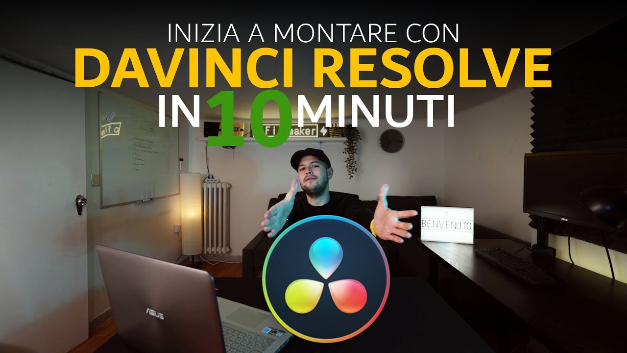 Come MONTARE VIDEO con Davinci Resolve | in SOLI 10 minuti